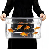 2.5 Gallon Plastic Fish Tank Large Bowl Shatterproof with Crystal Clear Clarity for Terrarium,Flower V1192-AZ-W-26287