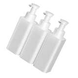 3 Chamber Soap Dispenser Wall Mount Manual Shampoo Liquid Container Leakproof Pump Head Extended V1294-YM0901-3112250034011