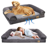 Medium Orthopedic Dog Bed with Bolster Comfort Mattress V767-P-XD178-M