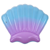 Float Bed Inflatable Floating PVC Shell Shaped Portable Accessory for Indoor Outdoor V1294-YM0523-3111220014411