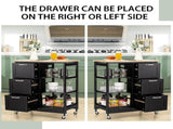 Kitchen Island Cart with Storage, Drawers, Shelves V178-68284
