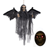 Hanging Bat Ghost Mixed Voice Control Lightening Eyes Screaming Moving Trick or Treat Party Hanging V1294-YM0717-10122798
