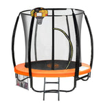 Kahuna Trampoline 6 ft with Basketball Set - Orange TRA-KAH-06-OR-BB