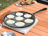 SOGA 2X 23cm Cast Iron Takoyaki Fry Pan Octopus Balls Maker 7 Hole Cavities Grill Mold ZPAI022X2