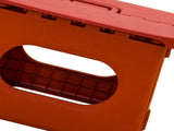 Folding Step Stool Portable Strong Space Saving Plastic Footstool for Adults and Kids Vintage Red V1294-YM0716-3116220006213