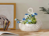 Woven Breads Baskets, Oval Small Fruit Baskets, Stackable Plastic Wicker Baskets for Serving V1189-LWWAL-20260401-06781
