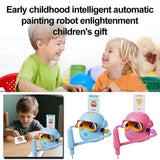 Pink smart Drawing & Learning Robot Toy with 100 Cards - Drawing & Vocabulary Educational Companion V888-ELOSUNG39961