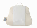 Beige Slim Wireless Shiatsu Back Massager Cushion - Rechargeable Heated Massage Pad for Full Back V888-ELOSUNG27605