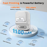 Portable Inkless Thermal Label Printer with Bluetooth Connectivity, Compatible with 12-58mm Paper V1341-ZY-XY8EF32T-GREEN