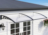 Instahut Window Door Awning 0.8mx2m Transparent AWN-08X2-CLR