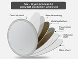 Interior Ave - 80cm Round Frameless LED Bathroom Mirror Bluetooth V355-IA-RWM-80-BT