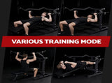 Everfit Chest Press Machine Home Gym Equipment Folding Workout Bench with Independent Arms Black FIT-I-CHEST-BK
