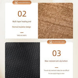 Grey L Size 56x90cm Self Heating Pet Mat - Soft Plush Non-Slip Thermal Bed for Cats and Small Dogs V888-ELOSUNG53905