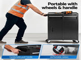 Giantz Tool Chest Trolley Cabinet Rolling Toolbox Garage Storage Tools organizer TB-1DR-DOOR-BK