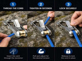 Rope Tightener & Guyline Tensioner - Heavy Duty Retractable Paracord with Alloy Carabiner V1366-AZ2-W-14242