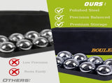 Petanque Boules Set Chrome & Titanium Plated Steel Balls, with Jack, Measure Tool & Logo Bag, V1232-DZGQ-001