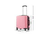 Slimbridge 20" Carry On Travel Luggage Rose 20 inch LG1004-RG_NZ