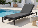 Gardeon Outdoor Chaise Lounge Cushion Lounge Chair Pad Sunbed Mattress Grey OLC-LOUNGE-S-GR