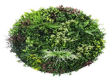 Slimline Artificial Green Wall Disc Art 100cm Colour Fresh UV Resistant V637-DP9865