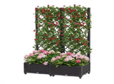 Green Fingers Raised Garden Bed Vertical Planter Self Watering Large Elevated Veggie Box 80x40x122cm GARDEN-PP-PANEL-80
