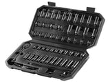 1/4" Drive Impact Socket Set, 55 Piece Deep & Shallow Socket Set SAE 5/32"-9/16" and Metric 4-15mm, V952-CJTTZJ1CRV551UAHSV0
