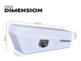 Under Tray Tool Box Underbody Pair Set 750mm White Aluminium V379-UTRYWHTL7SET07