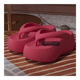 Sandals, 7CM Thick Sole Height-Increasing Flip Flops for Women, Summer Comfort Sandals for Beach & V1107-957-31224-BLK5