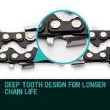 2 X 18 Baumr-AG Chainsaw Chain 18in Bar Replacement Suits SX45 45CC Saws V219-CHNCHABMRA18D