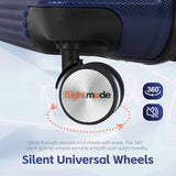 3 pcs 20"/24"/28" Digital Weighing Scale and USB Charging Port Lightweight Luggage Suitcase Blue V915-FB3001-BL