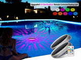 Floating Solar Pool Lights with UV Sterilization, Remote Control, 9 Color Modes, IP67 Waterproof, V1341-ZY-MAS9CHAE-2PCSNOUVSTERILIZATION