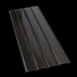 12 PCs Corrugated Roof Sheets Profile Galvanized Metal Roofing Carport Black V63-844551