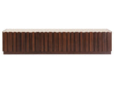 Artiss 180cm TV Unit Entertainment Cabinet Fluted Style Anti-tip Kit Walnut FUR-S-TV180-WD-AB