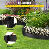 Landscape Edging, 25.4cm Depth 91.44m Total Length, Recycled HDPE Coiled Terrace Board, Flexible V952-PBCPPZTJYC300NUU0V0