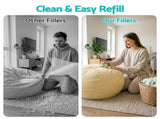 Artiss 10lbs Bean Bag Filler Shredded Memory Foam Filling High Density Soft Pillow Stuffing BD-FILLER-MCX2