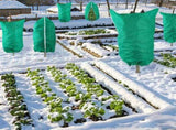 4-Pack Winter Plant Cold Protection Covers with Zipper & Drawstring - Thickened Frost Thermal V888-ELOSUNG49260
