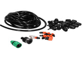 10M 8/11 Hose Garden Irrigation System 10PCS Adjustable Sprinkler Micro Nozzle Atomization Set V1294-YM0901-3111210153211