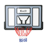 Everfit 45" Basketball Hoop Backboard Wall Mounted Ring Net Sports Pro System BAS-HOOP-D45-BLBK