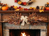Autumn Decorative Olive Wreath, Lifelike Artificial Wall Hanging, Exquisite Fall Home Decor for V1192-AZ-W-24567