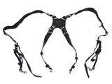 Camera Strap Dual Shoulder PU Leather Harness with D Rings Outdoor Photography Accessories V1294-YM0523-3117210198511