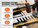 Dovetail Jig, 310 mm Width, Dove Tailing Router Jigs with Router Bit & 1/2 Template, Precise V952-YWJJ12INCHDYO3F2RV0