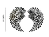 1 Pair Angel Wings Metal Mural Wall Sculpture Decor for Living Room V1294-YM0626-230419GW01-8
