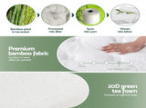 20cm Giselle Mattress Double Green Tea Mattresses MATTRESS-B-MINT-20-D