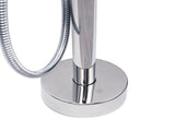 Polished Chrome Bathtub Filler Free Standing Mixer Faucet Tap Spout Handset WELS V1233-KRD602PS