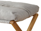 Foot Stool Foldable X Leg Modern Multifunctional Foot Rest with Soft Cushion for Living Room Bedroom V1294-YM0710-3116230019012