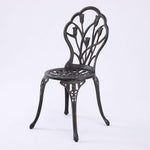 2 Seater Dominique Cast Aluminium Bistro Set V231-CAS-001 BRONZE