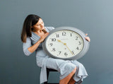 Newgate Westhampton Clock Posh Grey V398-NGWEST117PGY