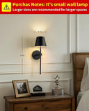 Wireless Wall Lamps 2-pack, LED Lamps with Rechargeable Battery, Stepless Dimmable with Remote V1188-ZXY-117-0082