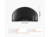 Salon Mat for Hair Stylist, 1220 x 930 mm Semi-circle Salon Chair Mat, 25mm Thickened Anti Fatigue V952-SLDBYD1INCH3ZHR0VV0