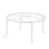 Single Layer Iron Plant Stand Floor Standing Simple Low Plant Stand Balcony Living Room Flower V1294-YM0717-3111220212114