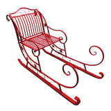 Christabelle Christmas Sleigh with Red Finish- Metal 150cm 112_JHC204R